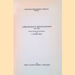 A Bibliography of Aristotle Editions 1501-1600
F. Edward Cranz
€ 30,00 A Bibliography of Aristotle Editions 1501-1600
F. Edward Cranz
€ 30,00