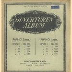 Edition Bosworth. Ouverturen album. Piano 2/ms. Piano 4/ms. door diverse auteurs