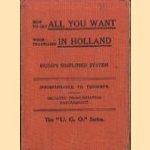 How to get all you want when travelling in Holland. Hugo's simplified system. Indispensable to tourists. Imitated pronunciation throughout door Hugo's Language Institute