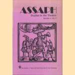 Assaph. Studies in Theatre. Section C, No. 7: Includes a special section on Theatre and Psychoanalysis door Eli Rozik