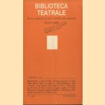 Biblioteca Teatrale. Rivista trimestrale di studi e ricerche sullo spettacolo - Nuova Serie - BT 1 1986 door Ferruccio Marotti e.a.