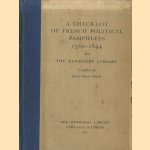 A checklist of French Political Pamphlets 1560-1644 in the Newberry Library door Doris Varner Welsh