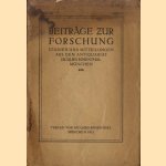 Beiträge zur Forschung. Studien und Mitteilungen aus dem Antiquariat Jacques Rosenthal München. Neue Folge, Heft I door Various