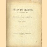 Fêtes de Peiresc. 10 et 11 novembre 1895. Discours, toasts, rapports et lectures door Various