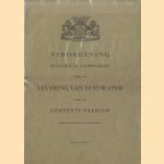 Verordening regelende de voorwaarden voor de levering van duinwater door de gemeente Haarlem door Maarschalk e.a.