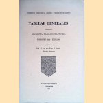 Tabulae Generales. Analecta praemonstratensia. Tomorum I (1925) - XLIII (1967) *SIGNED* door Alph. W. van den Hurk e.a.