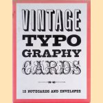 Vintage Typography Notecards. 12 Notecards and Envelopes door Various