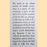 No man is an island. A selection from the prose of John Donne door John Donne