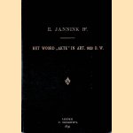 Het woord akte in art. 1933 B.W. door Engbert Jannink Bz