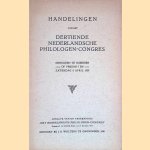 Handelingen van het dertiende Nederlandsche Philologen-Congres, gehouden te Nijmegen, 1929 door Jos - en anderen Schrijnen