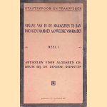 Opgave van in de magazijnen te Bandoeng en Madioen aanwezige voorraden. Deel I: artikelen voor algemeen gebruik bij de diverse diensten door Staatsspoor- en Tramwegen