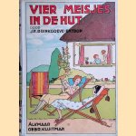 Vier meisjes in de hut door J.H. Brinkgreve-Entrop