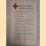 Levensmiddelen Zweedsche Rode Kruis: Belangrijke mededeeling door Poster WO II