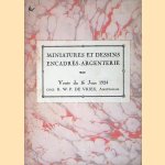 Catalogue d'une belle collection de Miniatures et de dessins et tableaux encadrés et de quelques objets en argent: vente du 16 Juin 1924 chez R.W.P. de Vries, Amsterdam door R.W.P. de Vries