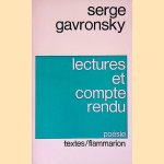 Lectures et compte rendu door Serge Gavronsky