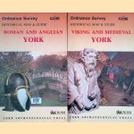 Historical Map & Guide: 1) Roman and Anglian York; 2) Viking and Medieval York (2 maps) door Ordnance Survey