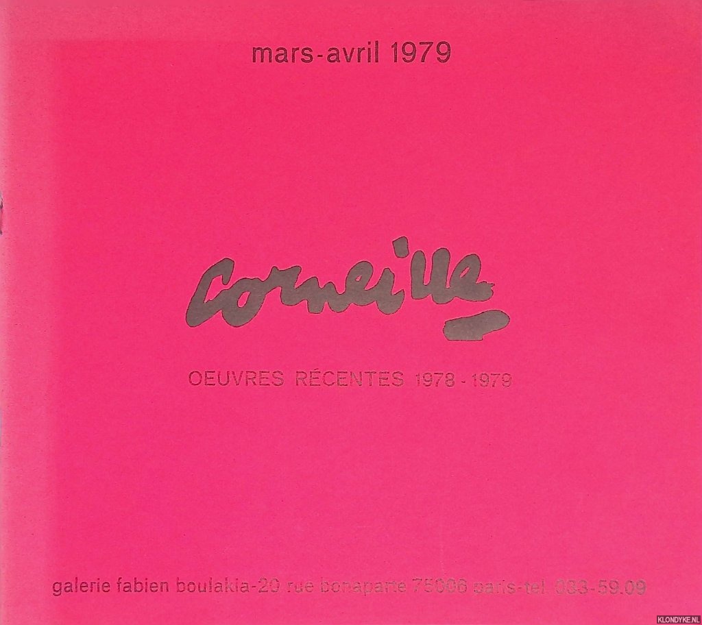 Galerie Fabien Boulakia Paris - Corneille oeuvres recentes 1978-1979